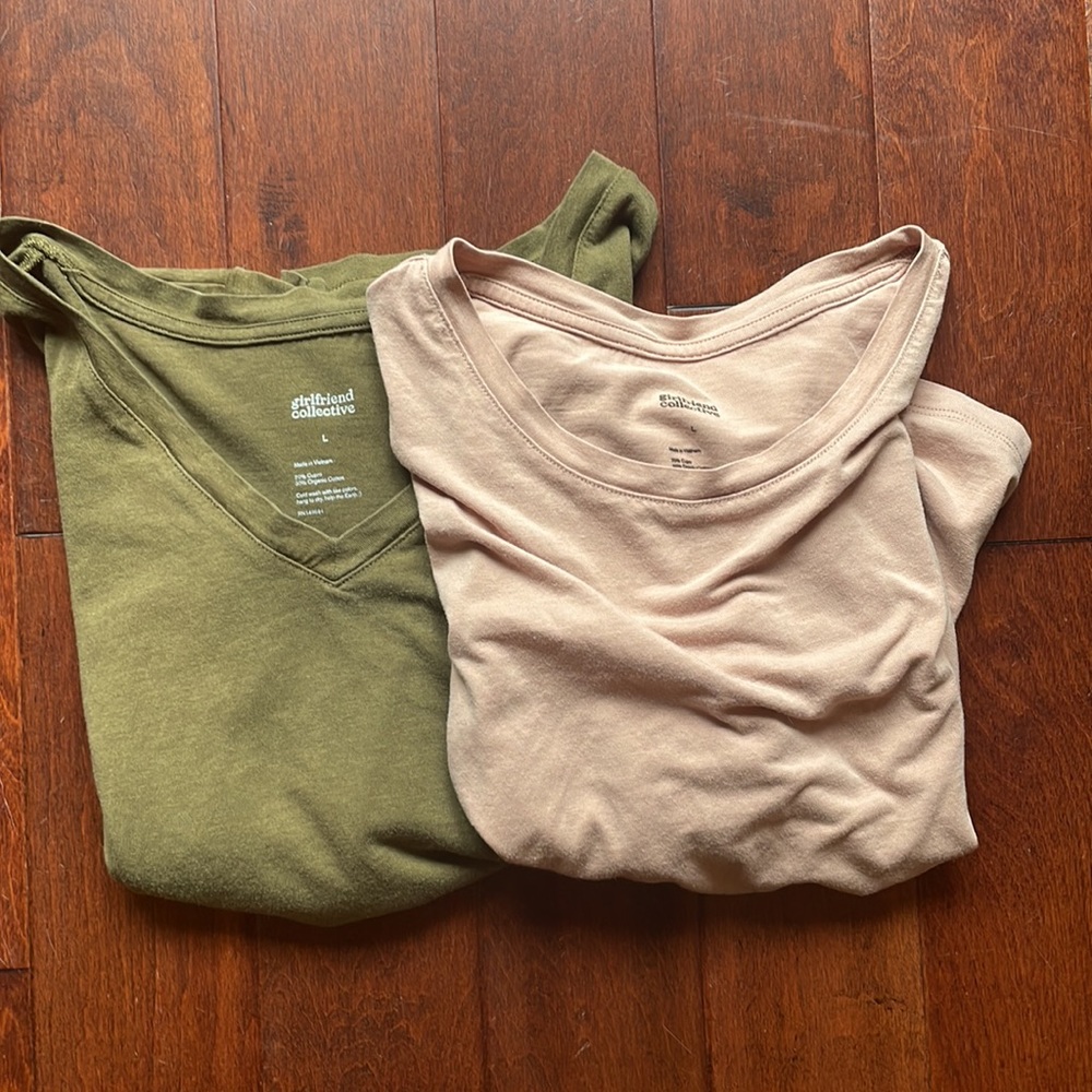 Girlfriend Collective Organic Cotton Cropped Tee Bundle